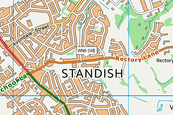 WN6 0XB map - OS VectorMap District (Ordnance Survey) WN6 0XB map - OS VectorMap District (Ordnance Survey)