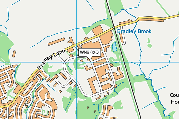 WN6 0XQ map - OS VectorMap District (Ordnance Survey)