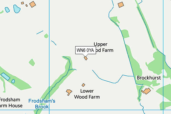 WN6 0YA map - OS VectorMap District (Ordnance Survey)