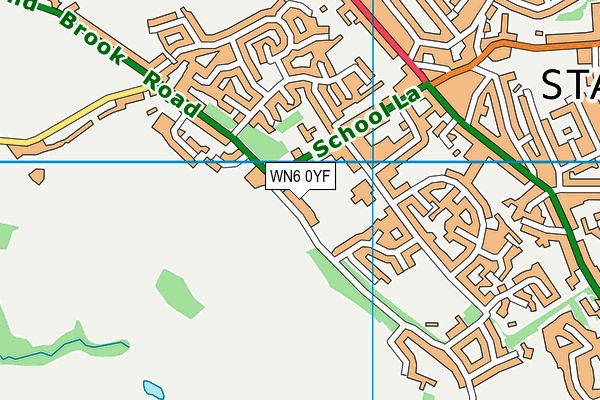 WN6 0YF map - OS VectorMap District (Ordnance Survey) WN6 0YF map - OS VectorMap District (Ordnance Survey)