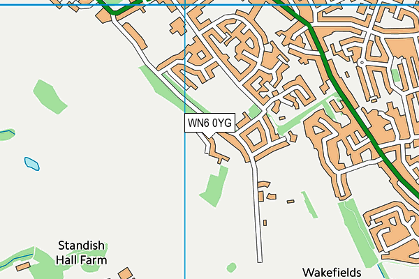 WN6 0YG map - OS VectorMap District (Ordnance Survey) WN6 0YG map - OS VectorMap District (Ordnance Survey)