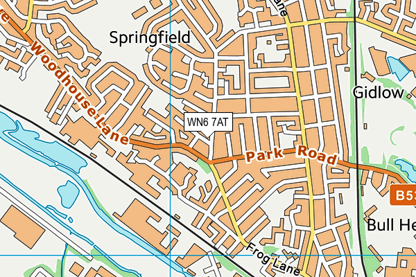 WN6 7AT map - OS VectorMap District (Ordnance Survey) WN6 7AT map - OS VectorMap District (Ordnance Survey)