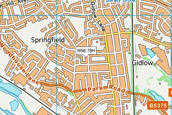 WN6 7BH map - OS VectorMap District (Ordnance Survey) WN6 7BH map - OS VectorMap District (Ordnance Survey)