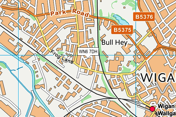 WN6 7DH map - OS VectorMap District (Ordnance Survey) WN6 7DH map - OS VectorMap District (Ordnance Survey)