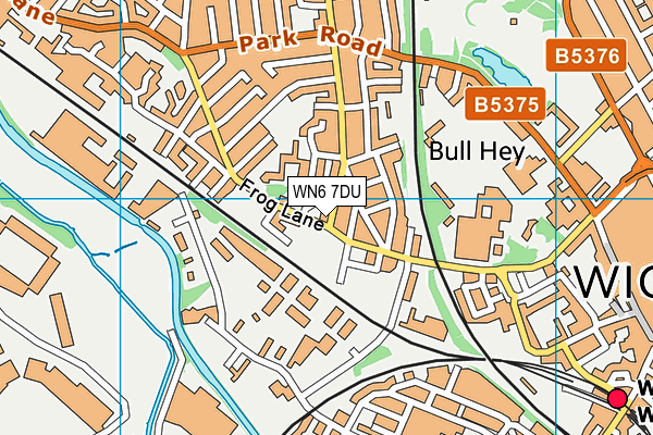 WN6 7DU map - OS VectorMap District (Ordnance Survey)