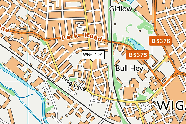 WN6 7DY map - OS VectorMap District (Ordnance Survey) WN6 7DY map - OS VectorMap District (Ordnance Survey)
