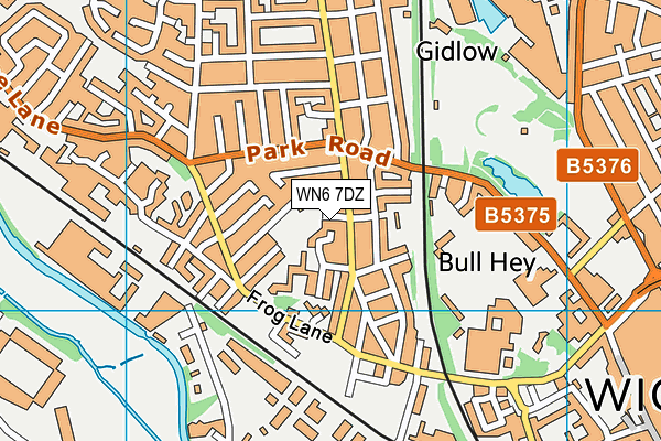 WN6 7DZ map - OS VectorMap District (Ordnance Survey) WN6 7DZ map - OS VectorMap District (Ordnance Survey)