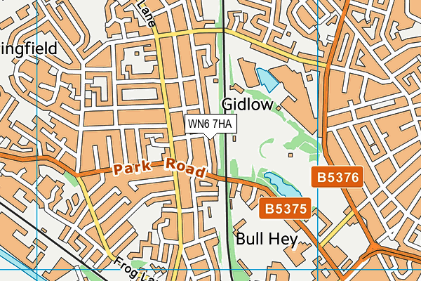 WN6 7HA map - OS VectorMap District (Ordnance Survey) WN6 7HA map - OS VectorMap District (Ordnance Survey)