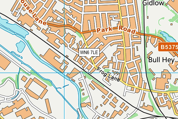 WN6 7LE map - OS VectorMap District (Ordnance Survey) WN6 7LE map - OS VectorMap District (Ordnance Survey)