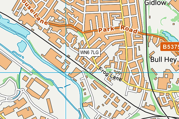 WN6 7LG map - OS VectorMap District (Ordnance Survey) WN6 7LG map - OS VectorMap District (Ordnance Survey)