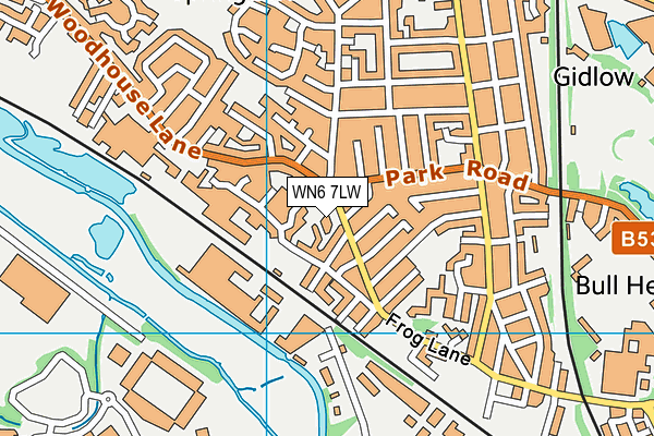 WN6 7LW map - OS VectorMap District (Ordnance Survey) WN6 7LW map - OS VectorMap District (Ordnance Survey)