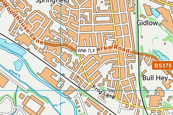 WN6 7LX map - OS VectorMap District (Ordnance Survey) WN6 7LX map - OS VectorMap District (Ordnance Survey)
