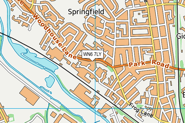 WN6 7LY map - OS VectorMap District (Ordnance Survey) WN6 7LY map - OS VectorMap District (Ordnance Survey)