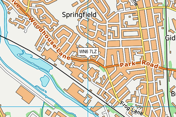 WN6 7LZ map - OS VectorMap District (Ordnance Survey) WN6 7LZ map - OS VectorMap District (Ordnance Survey)