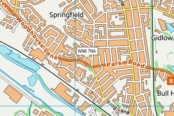 WN6 7NA map - OS VectorMap District (Ordnance Survey) WN6 7NA map - OS VectorMap District (Ordnance Survey)