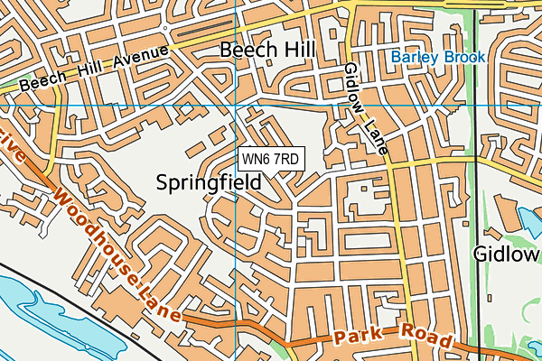 WN6 7RD map - OS VectorMap District (Ordnance Survey) WN6 7RD map - OS VectorMap District (Ordnance Survey)