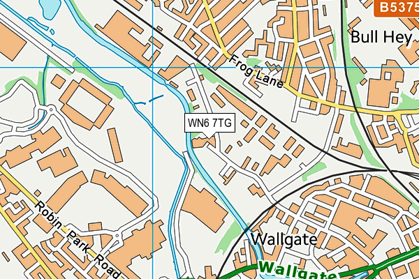 WN6 7TG map - OS VectorMap District (Ordnance Survey) WN6 7TG map - OS VectorMap District (Ordnance Survey)