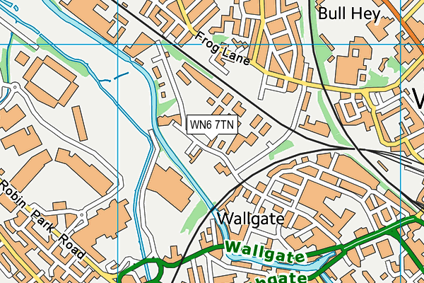 WN6 7TN map - OS VectorMap District (Ordnance Survey) WN6 7TN map - OS VectorMap District (Ordnance Survey)