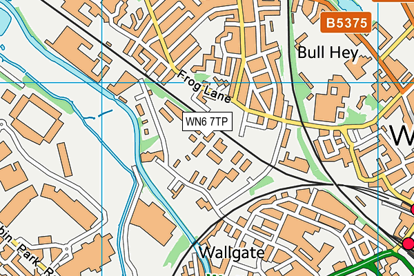 WN6 7TP map - OS VectorMap District (Ordnance Survey) WN6 7TP map - OS VectorMap District (Ordnance Survey)