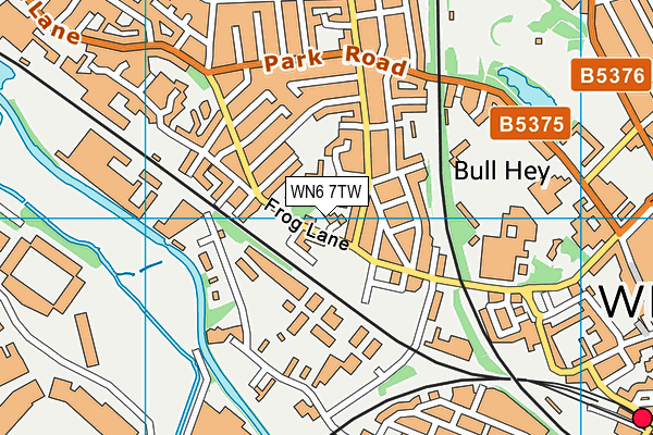 WN6 7TW map - OS VectorMap District (Ordnance Survey) WN6 7TW map - OS VectorMap District (Ordnance Survey)