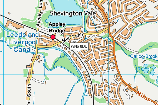 WN6 8DU map - OS VectorMap District (Ordnance Survey) WN6 8DU map - OS VectorMap District (Ordnance Survey)