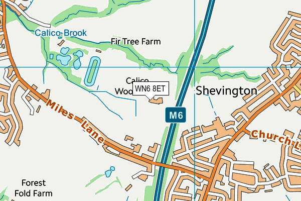 WN6 8ET map - OS VectorMap District (Ordnance Survey) WN6 8ET map - OS VectorMap District (Ordnance Survey)