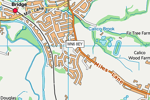 WN6 8EY map - OS VectorMap District (Ordnance Survey) WN6 8EY map - OS VectorMap District (Ordnance Survey)