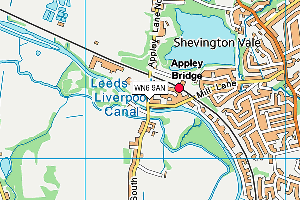 WN6 9AN map - OS VectorMap District (Ordnance Survey) WN6 9AN map - OS VectorMap District (Ordnance Survey)
