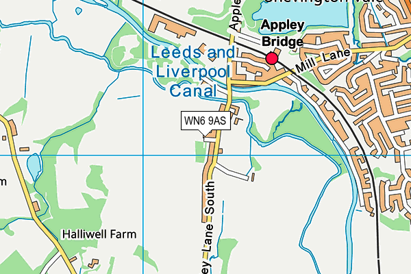 WN6 9AS map - OS VectorMap District (Ordnance Survey) WN6 9AS map - OS VectorMap District (Ordnance Survey)