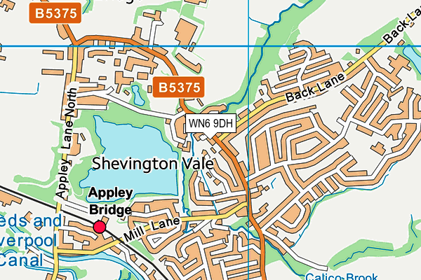 WN6 9DH map - OS VectorMap District (Ordnance Survey) WN6 9DH map - OS VectorMap District (Ordnance Survey)