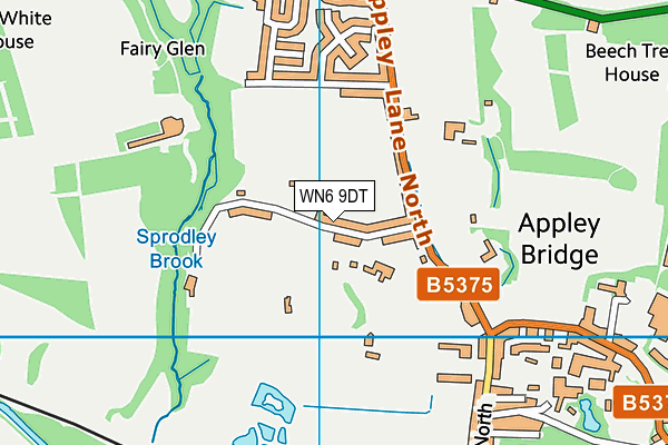 WN6 9DT map - OS VectorMap District (Ordnance Survey) WN6 9DT map - OS VectorMap District (Ordnance Survey)