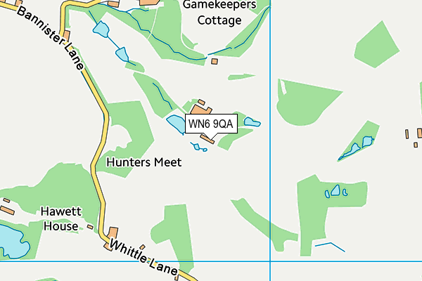 WN6 9QA map - OS VectorMap District (Ordnance Survey) WN6 9QA map - OS VectorMap District (Ordnance Survey)