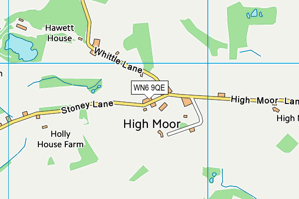 WN6 9QE map - OS VectorMap District (Ordnance Survey)