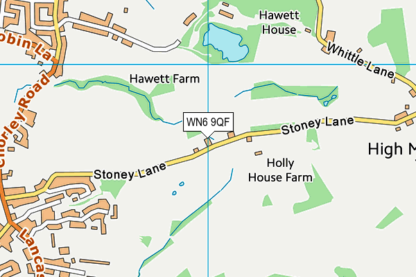 WN6 9QF map - OS VectorMap District (Ordnance Survey) WN6 9QF map - OS VectorMap District (Ordnance Survey)