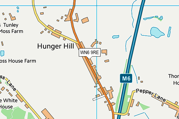 WN6 9RE map - OS VectorMap District (Ordnance Survey) WN6 9RE map - OS VectorMap District (Ordnance Survey)