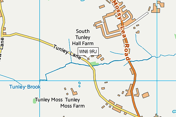 WN6 9RJ map - OS VectorMap District (Ordnance Survey)