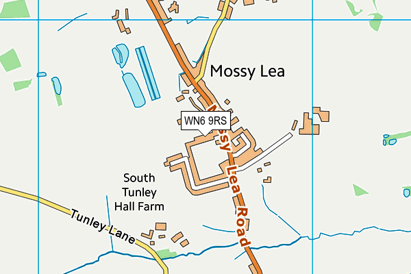 WN6 9RS map - OS VectorMap District (Ordnance Survey) WN6 9RS map - OS VectorMap District (Ordnance Survey)