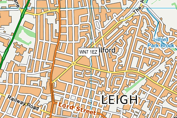 WN7 1EZ map - OS VectorMap District (Ordnance Survey) WN7 1EZ map - OS VectorMap District (Ordnance Survey)