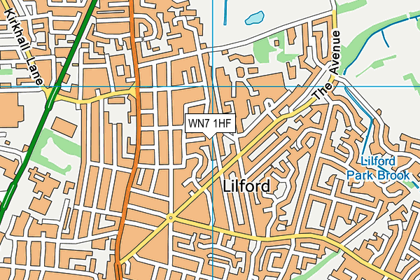 WN7 1HF map - OS VectorMap District (Ordnance Survey) WN7 1HF map - OS VectorMap District (Ordnance Survey)