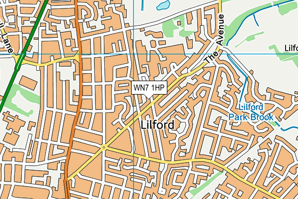 WN7 1HP map - OS VectorMap District (Ordnance Survey) WN7 1HP map - OS VectorMap District (Ordnance Survey)