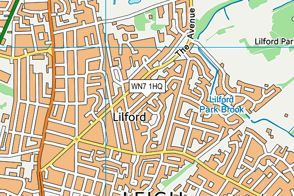 WN7 1HQ map - OS VectorMap District (Ordnance Survey) WN7 1HQ map - OS VectorMap District (Ordnance Survey)