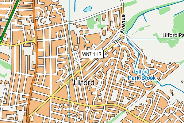 WN7 1HR map - OS VectorMap District (Ordnance Survey) WN7 1HR map - OS VectorMap District (Ordnance Survey)