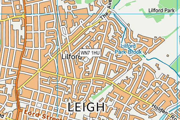 WN7 1HU map - OS VectorMap District (Ordnance Survey) WN7 1HU map - OS VectorMap District (Ordnance Survey)