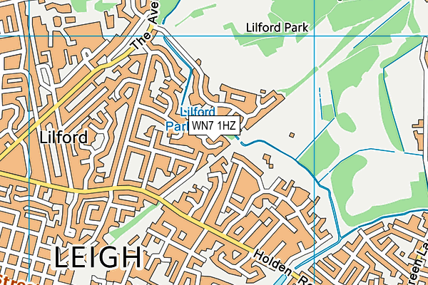 WN7 1HZ map - OS VectorMap District (Ordnance Survey) WN7 1HZ map - OS VectorMap District (Ordnance Survey)