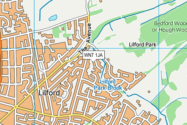 WN7 1JA map - OS VectorMap District (Ordnance Survey) WN7 1JA map - OS VectorMap District (Ordnance Survey)