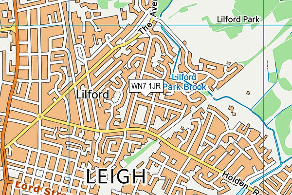 WN7 1JR map - OS VectorMap District (Ordnance Survey) WN7 1JR map - OS VectorMap District (Ordnance Survey)