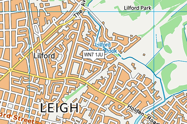 WN7 1JU map - OS VectorMap District (Ordnance Survey) WN7 1JU map - OS VectorMap District (Ordnance Survey)