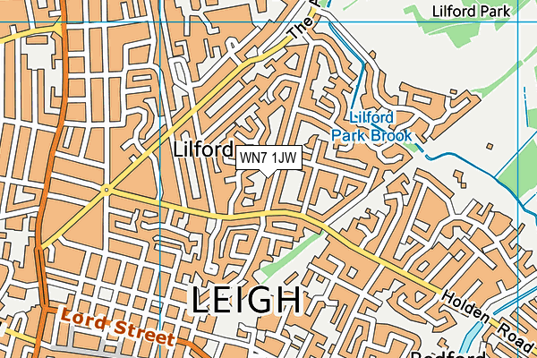 WN7 1JW map - OS VectorMap District (Ordnance Survey) WN7 1JW map - OS VectorMap District (Ordnance Survey)