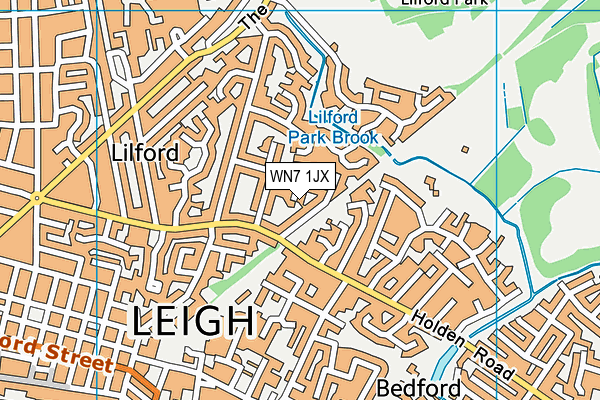 WN7 1JX map - OS VectorMap District (Ordnance Survey) WN7 1JX map - OS VectorMap District (Ordnance Survey)