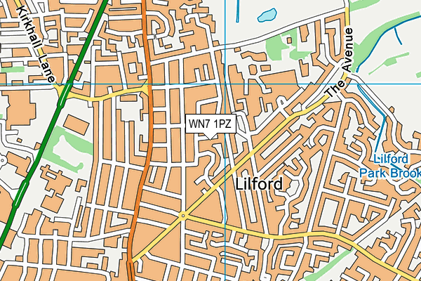 WN7 1PZ map - OS VectorMap District (Ordnance Survey) WN7 1PZ map - OS VectorMap District (Ordnance Survey)